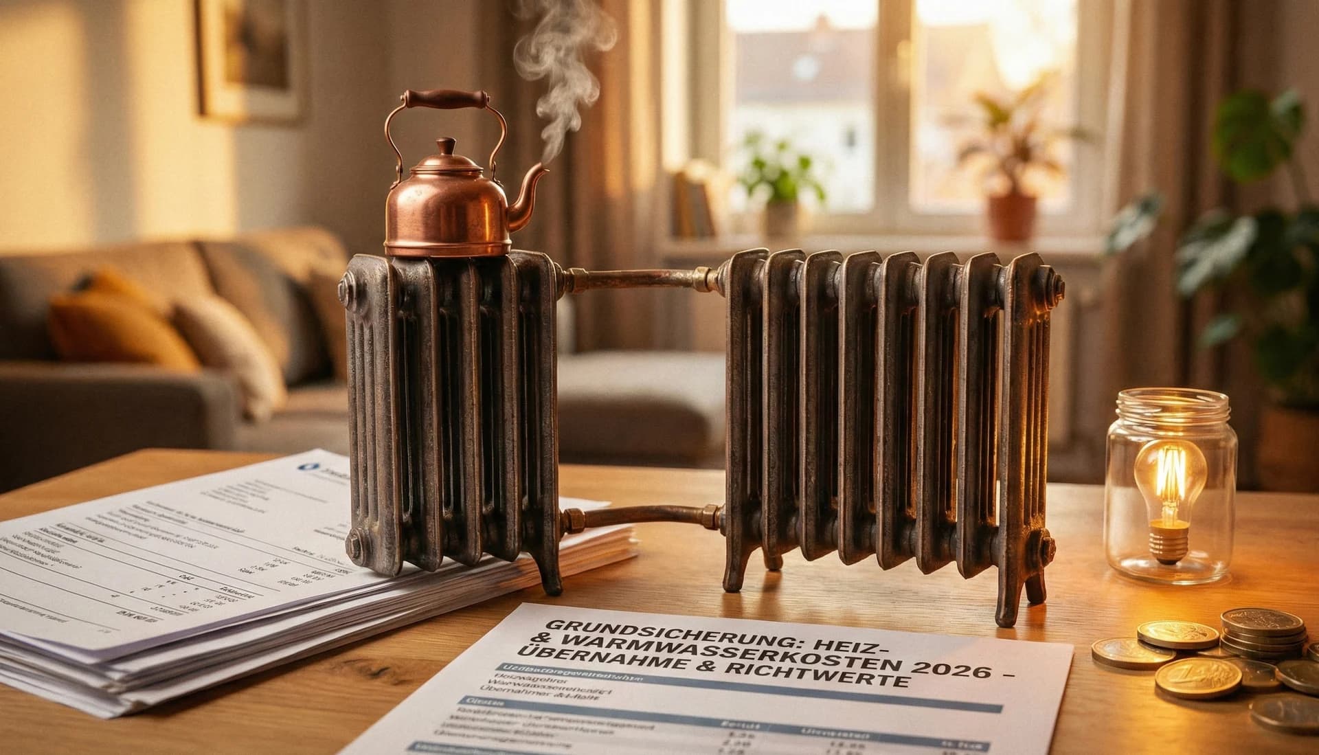 Heizkosten und Warmwasser bei Grundsicherung 2026: Was wird übernommen? - Heizkosten Grundsicherung 2026: Angemessene Heizko